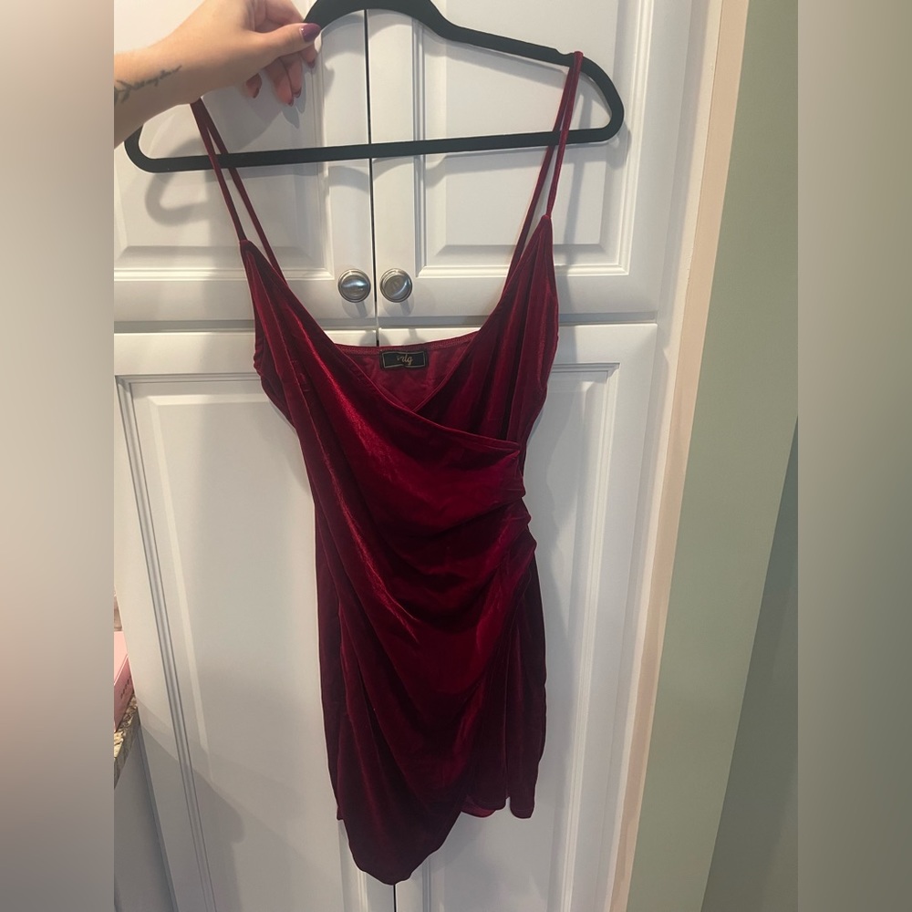 LIKE NEW|VNTG| BURGANDY MINI DRESS